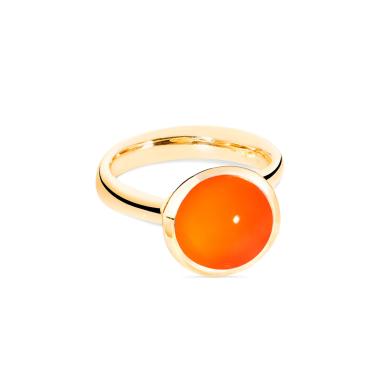 Ringe, Gelbgold, Tamara Comolli BOUTON Ring large Karneol