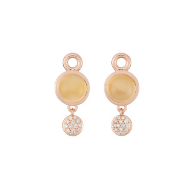         Roségold, Ohrringe, Bron Stardust Ohrschmuck