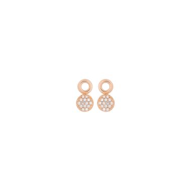 Ohrringe, Roségold, Bron Stardust Einhänger