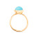 Tamara Comolli BOUTON Ring Small mit Türkis - Bild 2