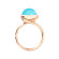 Tamara Comolli BOUTON Ring Large mit Türkis - Bild 2