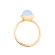 Tamara Comolli BOUTON Ring Small mit Chalcedon - Bild 2