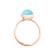 Tamara Comolli BOUTON Ring Small mit Türkis - Bild 2