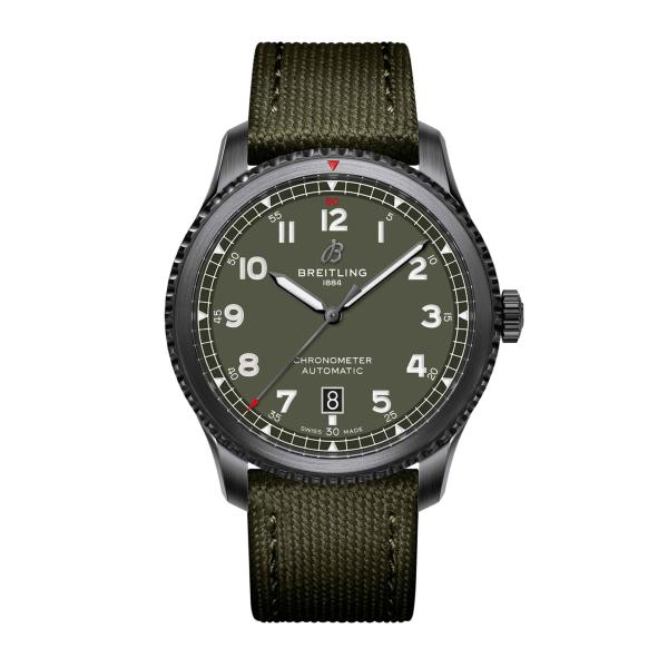 Breitling Aviator 8 Automatic 41 Black Steel Curtiss Warhawk (Ref: M173152A1L1X2)