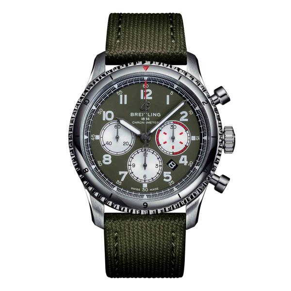 Breitling Aviator 8 B01 Chronograph 43 Curtiss Warhawk (Ref: AB01192A1L1X1)