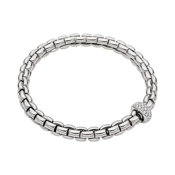        Weißgold, Armschmuck, FOPE Eka Flex'it Armband mit Diamantpavé