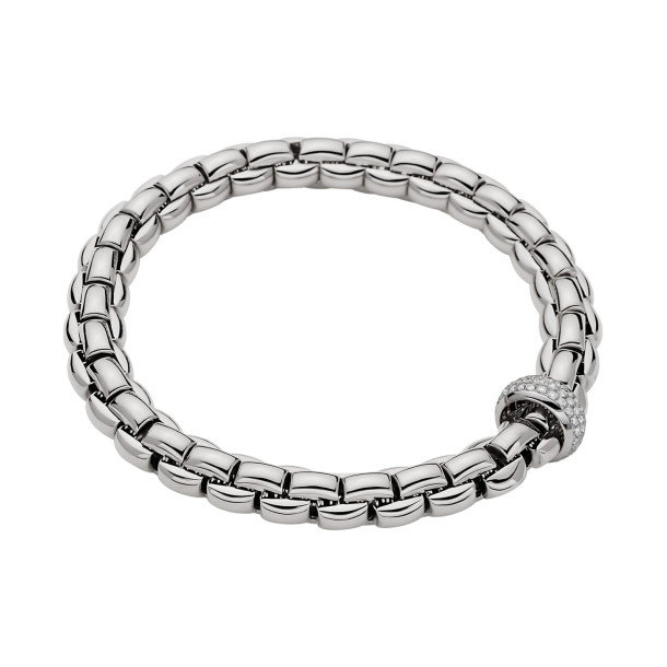         Weißgold, Armschmuck, FOPE Eka Flex'it Armband mit Diamantpavé