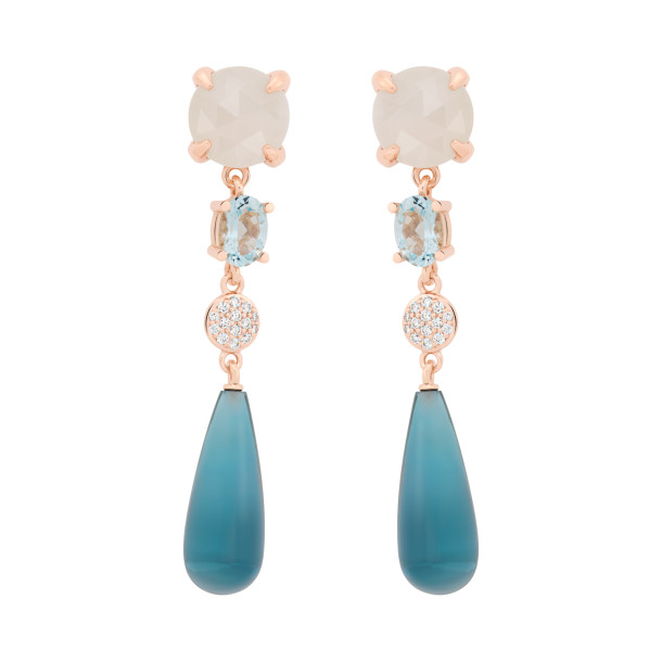         Roségold, Ohrringe, Bron Catch Ohrschmuck