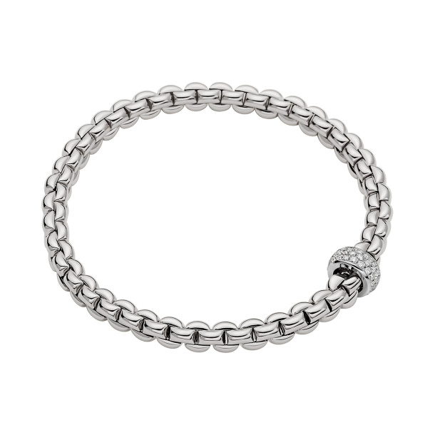         Weißgold, Armschmuck, FOPE Eka Flex'it Armband mit Diamantpavé