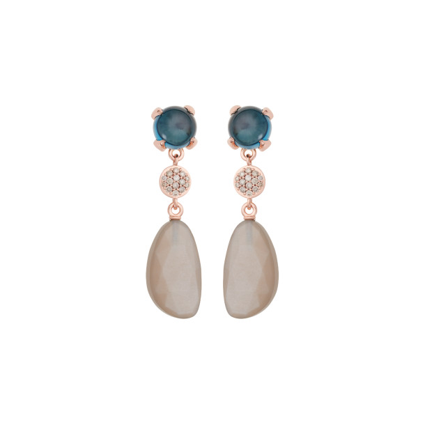         Roségold, Ohrringe, Bron Catch Ohrschmuck