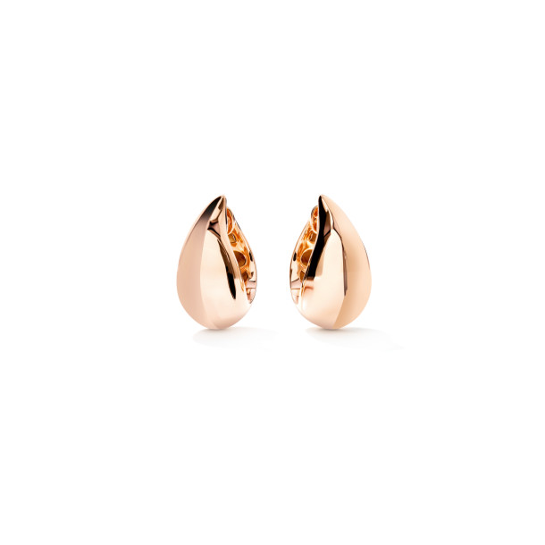         Roségold, Ohrringe, Tamara Comolli SIGNATURE Ohrringe Huggies Curved Drop