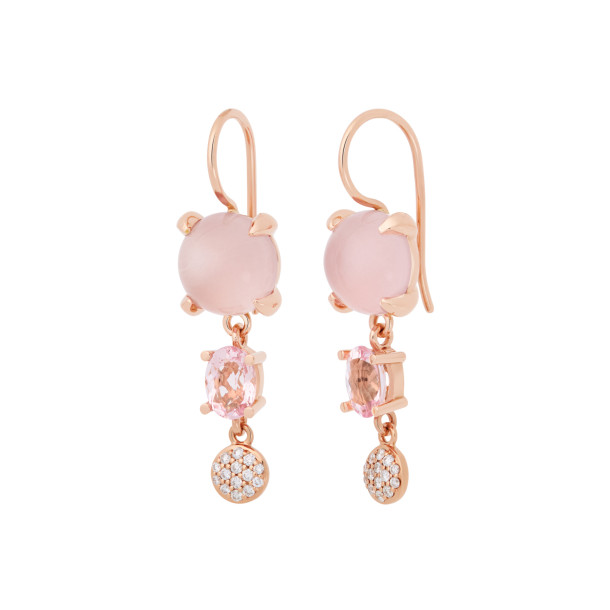         Roségold, Ohrringe, Bron Catch Ohrschmuck