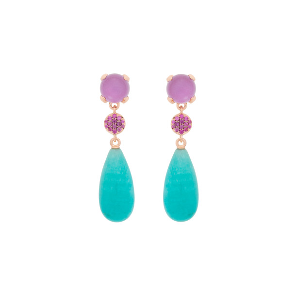         Roségold, Ohrringe, Bron Catch Ohrschmuck