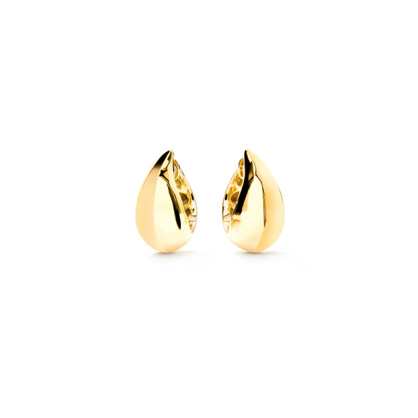         Gelbgold, Ohrringe, Tamara Comolli SIGNATURE Ohrringe Huggies Curved Drop