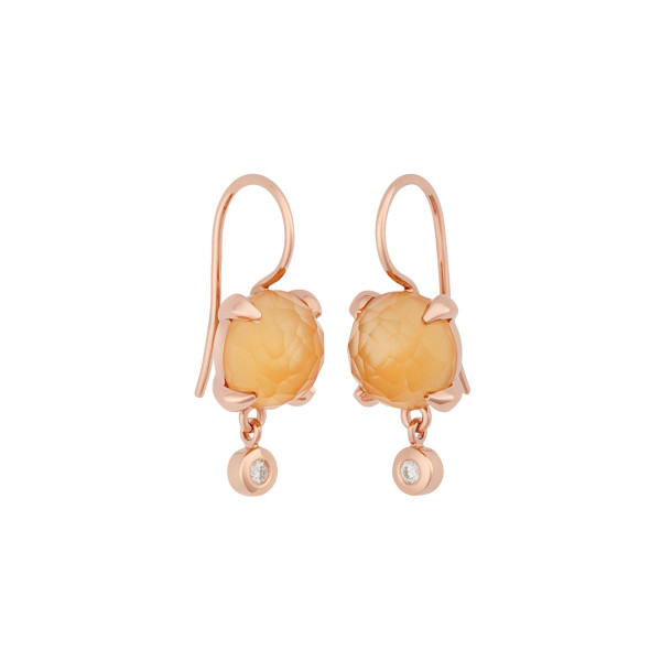         Roségold, Ohrringe, Bron Catch Ohrhänger