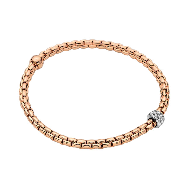         Roségold, Armschmuck, FOPE Eka Flex'it Armband mit Diamantpavé