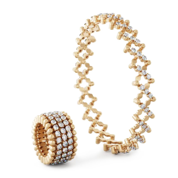         Roségold, Ringe, Serafino Consoli Serafino Multi-Size Ring und Armreif