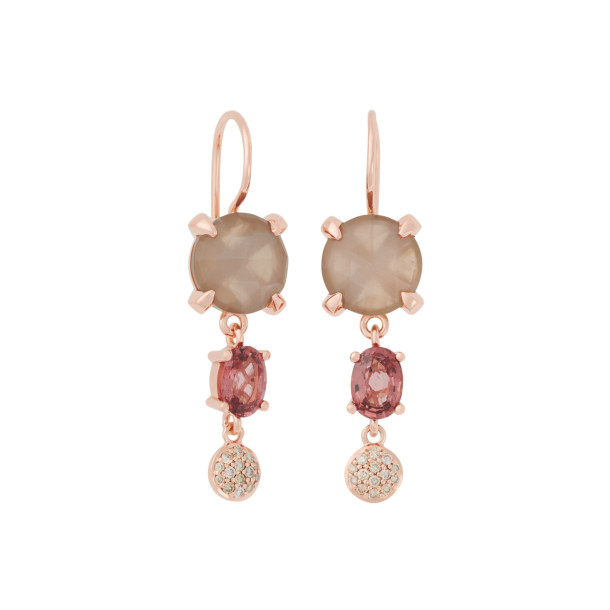         Roségold, Ohrringe, Bron Catch Ohrschmuck