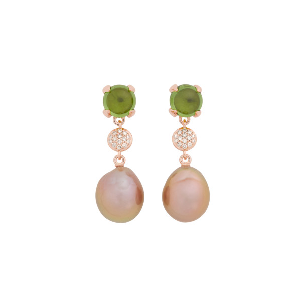        Roségold, Ohrringe, Bron Catch Ohrschmuck