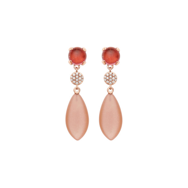         Roségold, Ohrringe, Bron Catch Ohrhänger