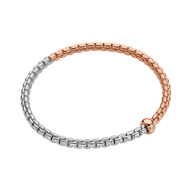         Roségold &amp; Weißgold, Armschmuck, FOPE Eka Flex'it Armband