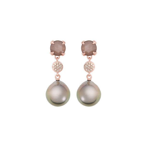        Roségold, Ohrringe, Bron Catch Ohrschmuck