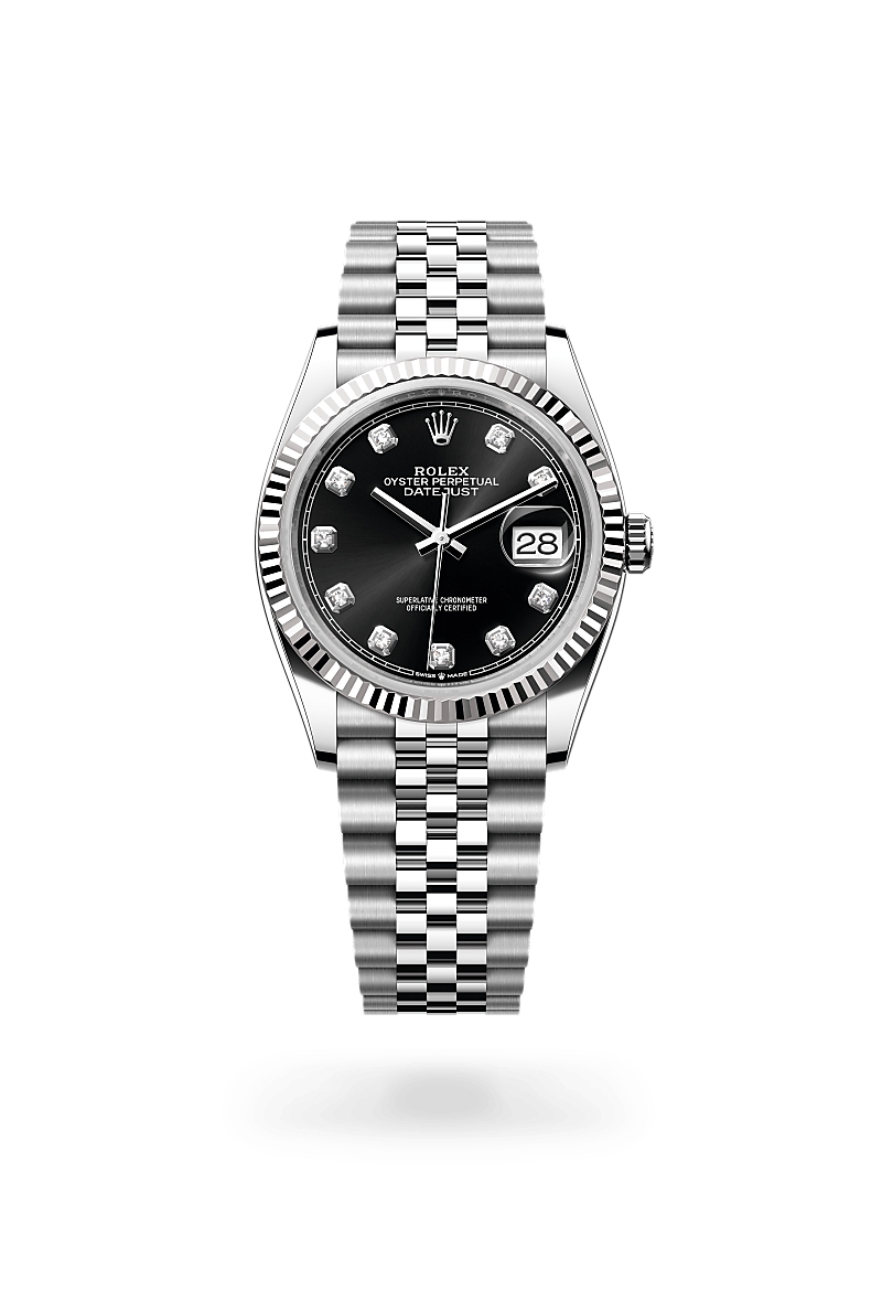 Rolex Datejust 36 M126234-0027 Herrenuhr - Oyster, 36 mm, Edelstahl Oystersteel und Weißgold