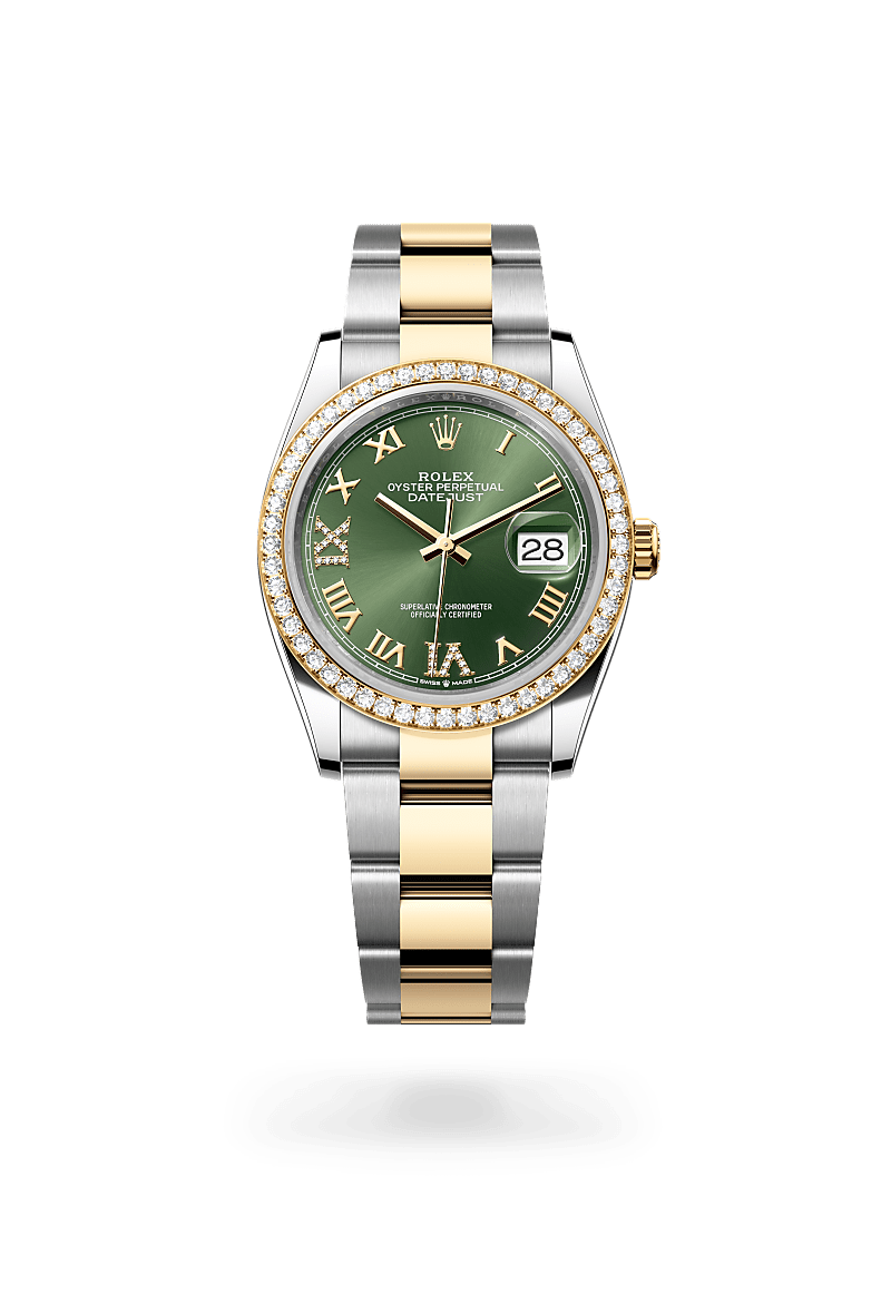 Rolex Datejust 36 M126283RBR-0012 Herrenuhr / Damenuhr - Oyster, 36 mm, Edelstahl Oystersteel und Gelbgold mit Diamanten