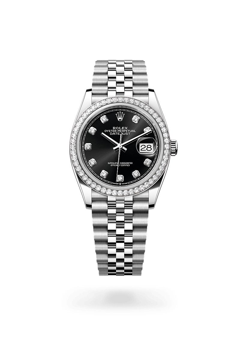 Rolex Datejust 36 M126284RBR-0019 Herrenuhr - Oyster, 36 mm, Edelstahl Oystersteel und Weißgold mit Diamanten 
