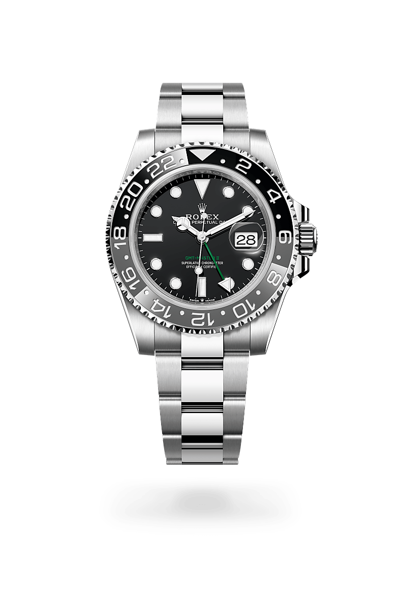 Rolex GMT-Master II Herrenuhr (M126710GRNR-0004) Oyster, 40 mm, Edelstahl Oystersteel