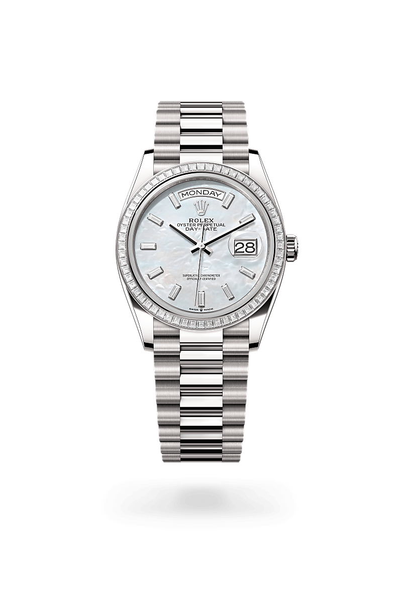 Rolex Day-Date 36 M128399TBR-0023 Herrenuhr - Oyster, 36 mm, Weißgold mit Diamanten