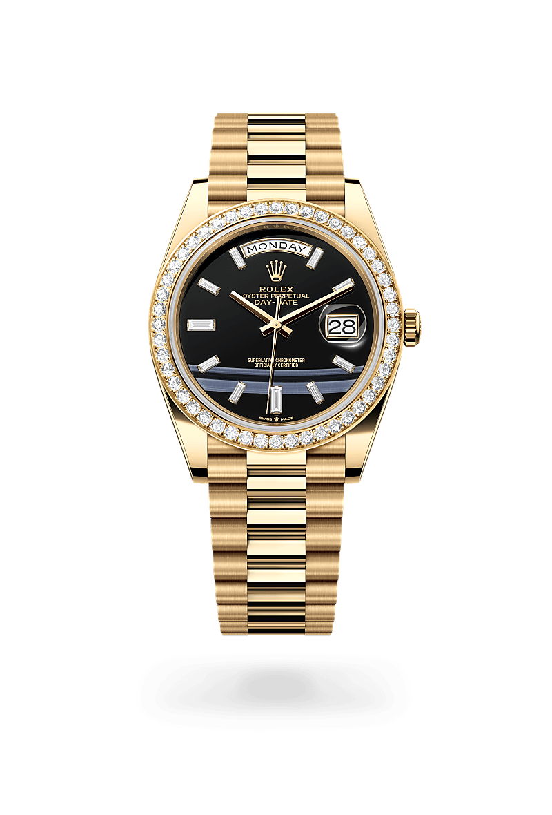 Rolex Day-Date 40 M228348RBR-0039 Herrenuhr - Oyster, 40 mm, Gelbgold mit Diamanten