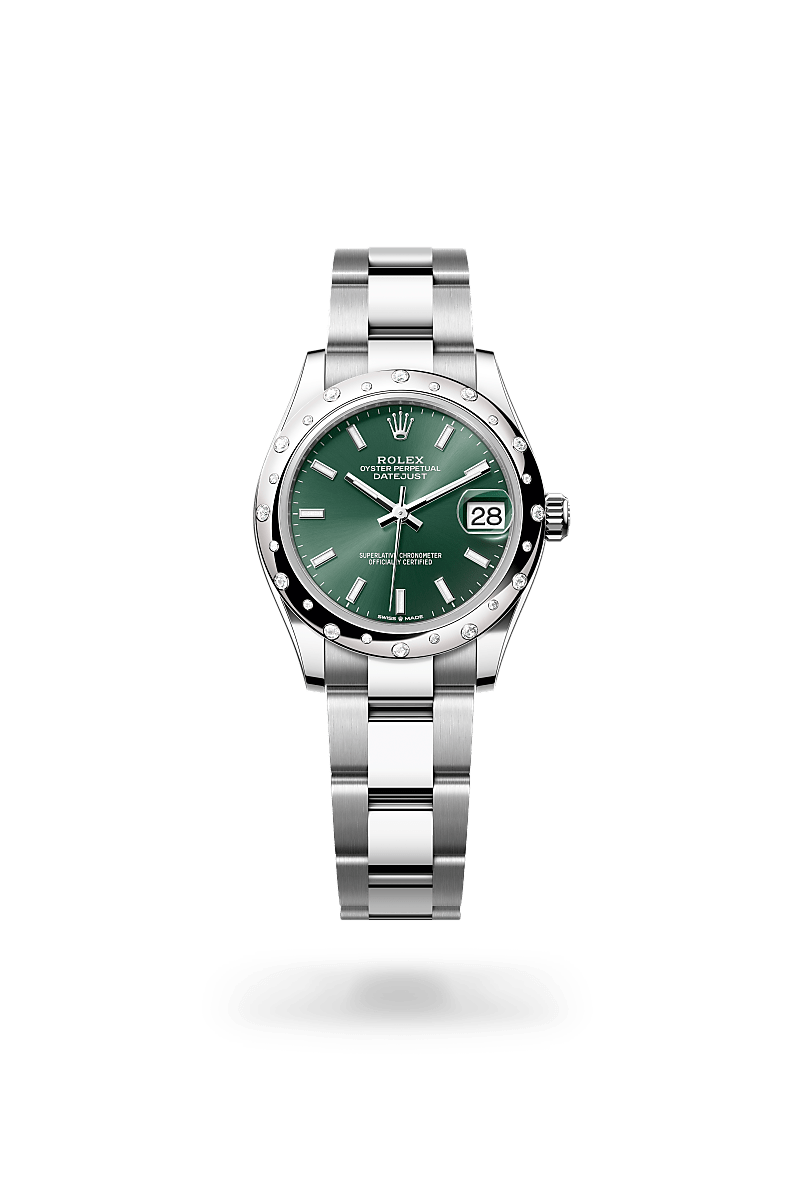Rolex Datejust 31 M278344RBR-0019 Herrenuhr - Oyster, 31 mm, Edelstahl Oystersteel und Weißgold mit Diamanten